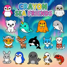 CRAYON SEA FRIENDS