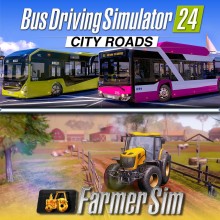 Bus Driving Simulator 24 City Roads & Farmer Simulator Bundle
