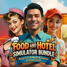 Food And Hotel Simulator Bundle: Road Cafe & Motel Business & Street Food